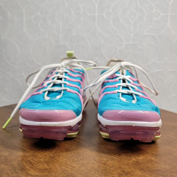 Nike Air VaporMax Plus Easter Women's Sneakers 7.5 Blue Pink Athletic CW7014-100 - Picture 3 of 14